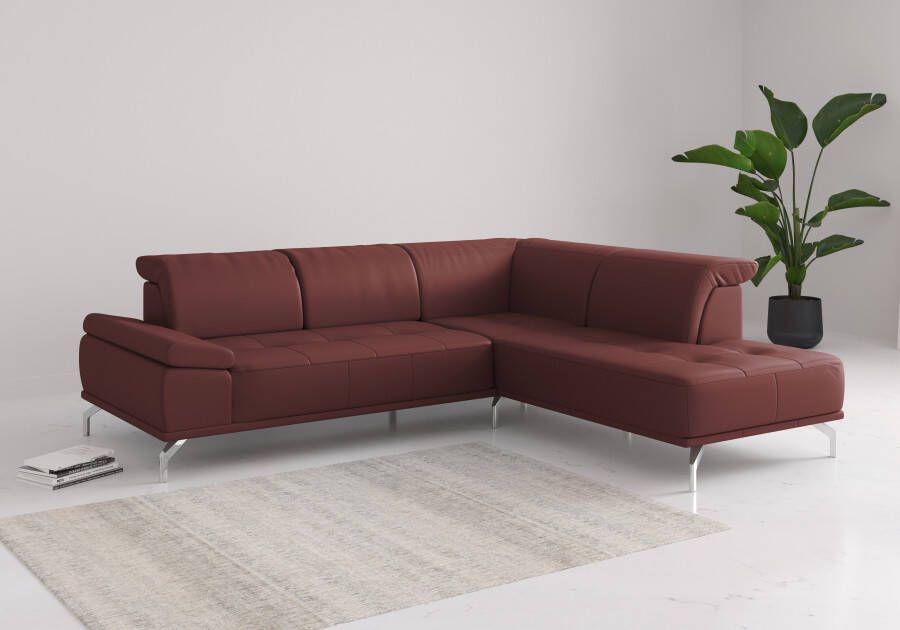 Places of Style Hoekbank Caluna Incl. zitdiepteverstelling optioneel met hoofd- en armleuningverstelling