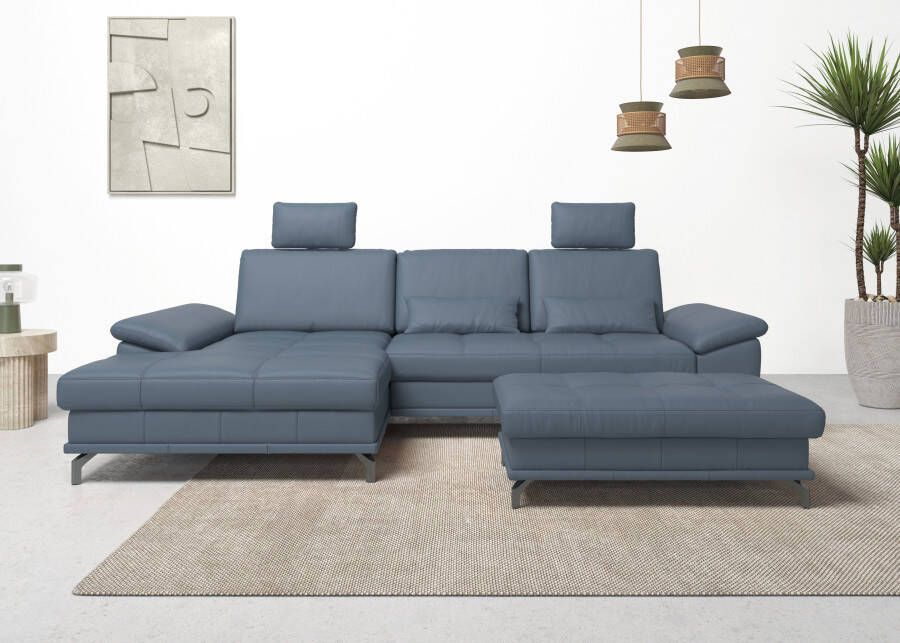 Places of Style Hoekbank Costello 3 nierkussens optionele bedfunctie en bedlade