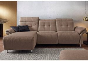 Places of Style Hoekbank Manhattan bank met elektrische relaxfunctie verstelbare armleuningen