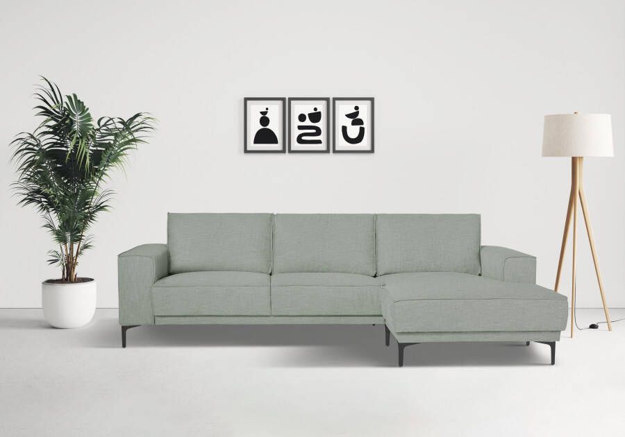 Places of Style Hoekbank Oland 280 cm in tijdloos design en hoogwaardige afwerking