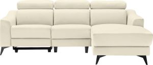 Places of Style Hoekbank Valerio met 1 elektrische relaxfunctie en usb-aansluiting