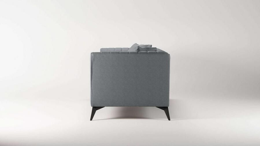 Places of Style 3-zitsbank MATTHEW elegant designsofa afmetingen B D H: 201 86 74 cm fijne stiksels in het ruggebied losse zitkussens inclusief sierkussens