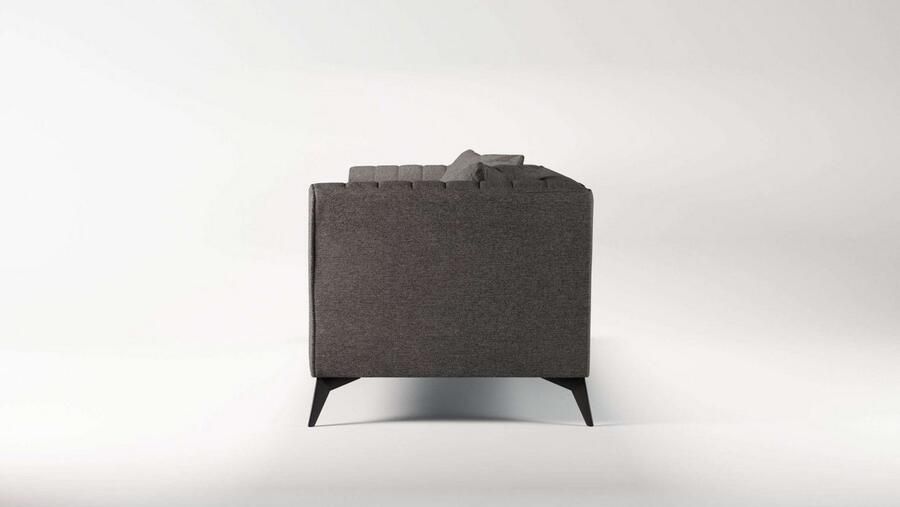 Places of Style 4-zitsbank MATTHEW elegant designsofa afmetingen B D H: 231 86 74 cm XXL stiksels in de rug losse zitkussens inclusief 2. sierkussen