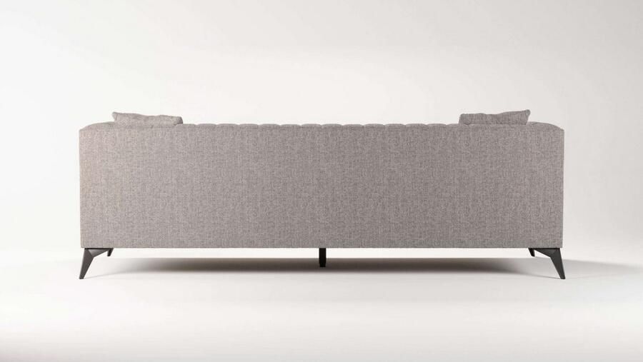 Places of Style 4-zitsbank MATTHEW elegant designsofa afmetingen B D H: 231 86 74 cm XXL stiksels in de rug losse zitkussens inclusief 2. sierkussen