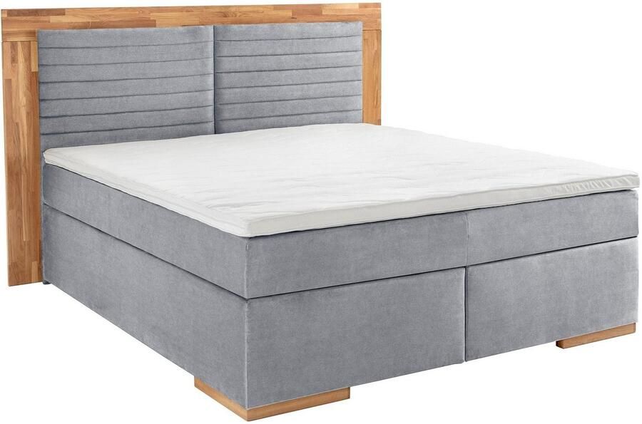 Places of Style Boxspring Cup met massief houten frame met topmatras in 2 hardheden in 3 breedten