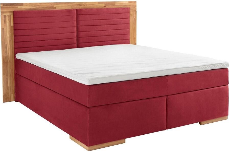 Places of Style Boxspring Cup met massief houten frame met topmatras in 2 hardheden in 3 breedten