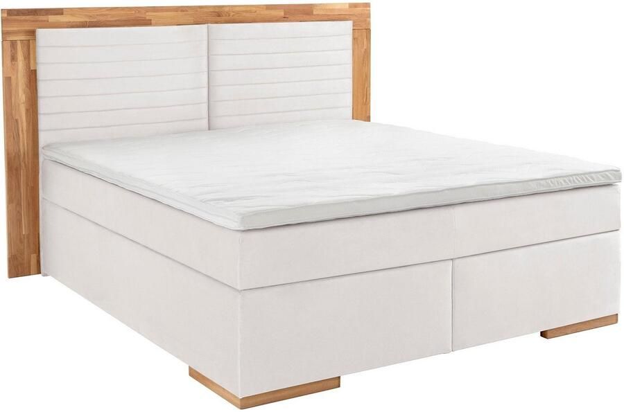 Places of Style Boxspring Cup met massief houten frame met topmatras in 2 hardheden in 3 breedten