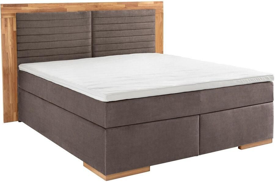 Places of Style Boxspring Cup met massief houten frame met topmatras in 2 hardheden in 3 breedten