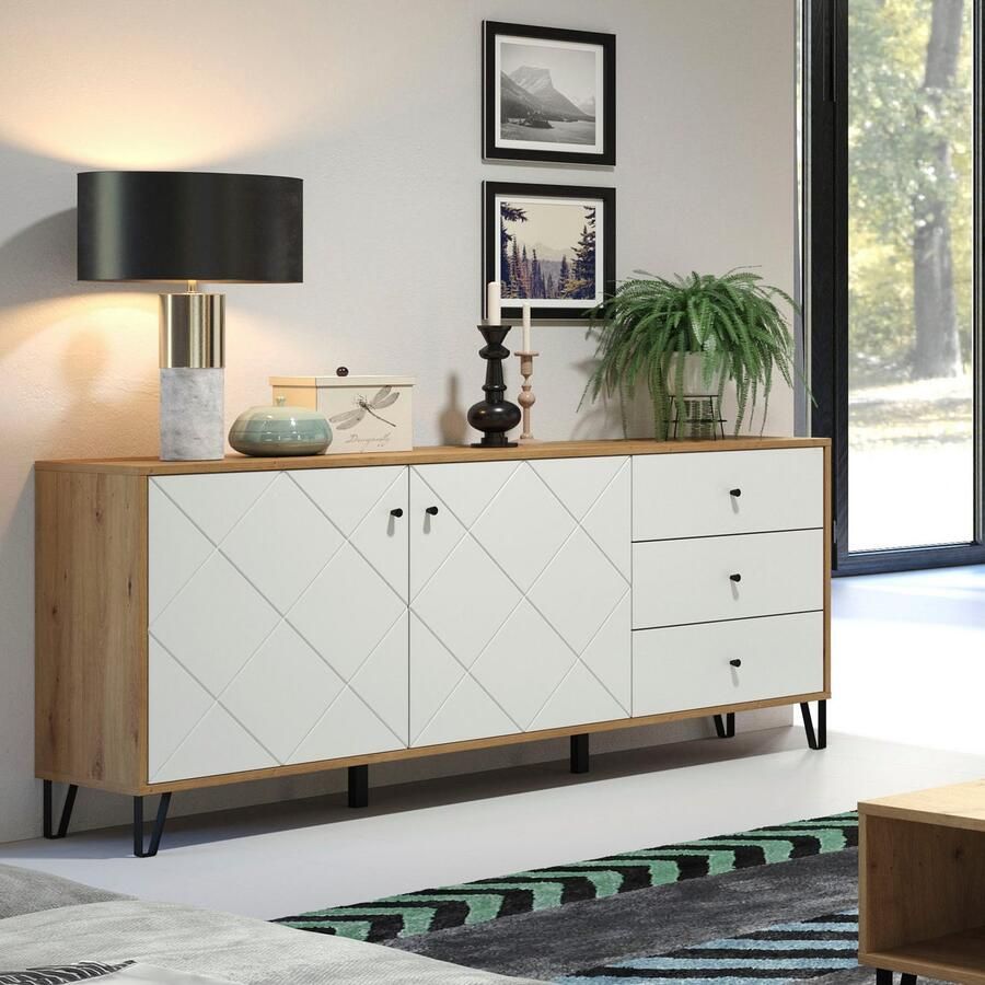 Places of Style Dressoir Tarragona Dressoir 2 deuren 3 lades & Soft-Close (B D H) 183 40 76 cm