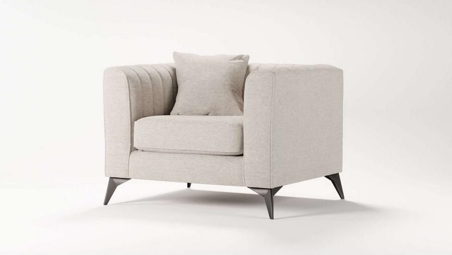 Places of Style Fauteuil MATTHEW loungestoel afmetingen B D H: 99 86 74 cm