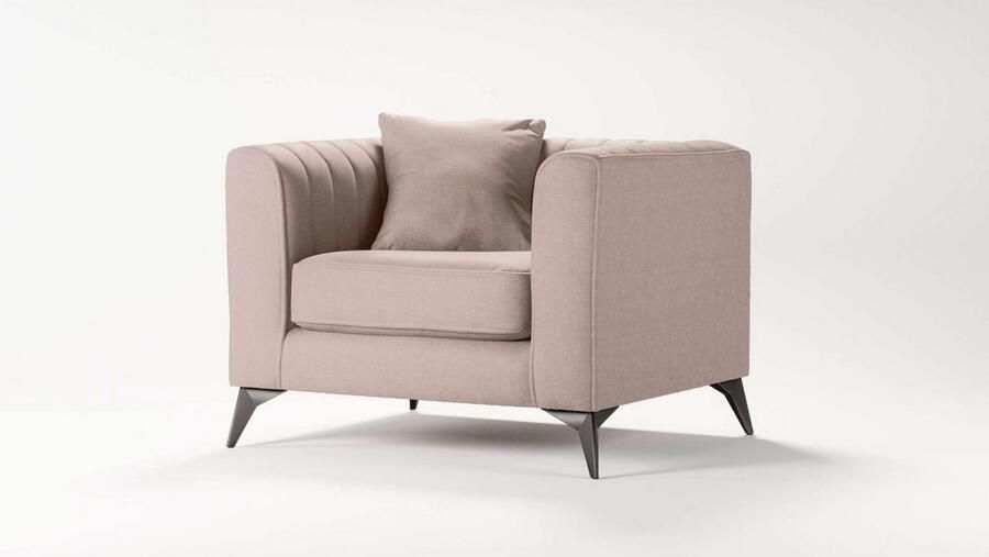 Places of Style Fauteuil MATTHEW loungestoel afmetingen B D H: 99 86 74 cm