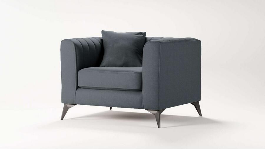 Places of Style Fauteuil MATTHEW loungestoel afmetingen B D H: 99 86 74 cm