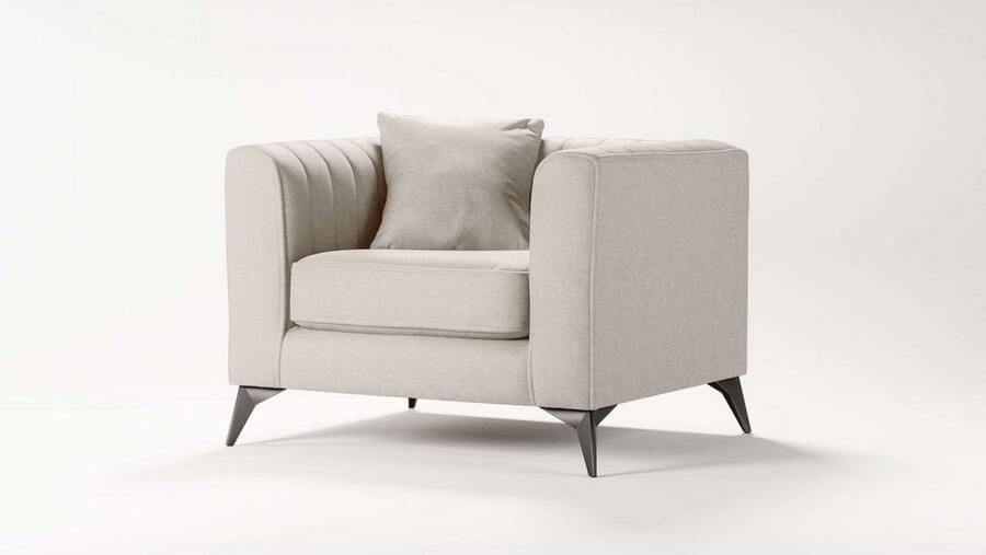 Places of Style Fauteuil MATTHEW loungestoel afmetingen B D H: 99 86 74 cm
