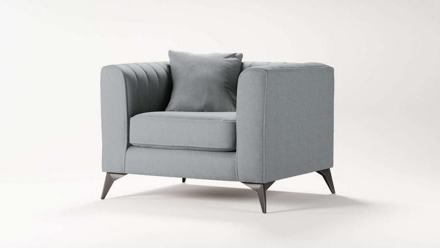 Places of Style Fauteuil MATTHEW loungestoel afmetingen B D H: 99 86 74 cm