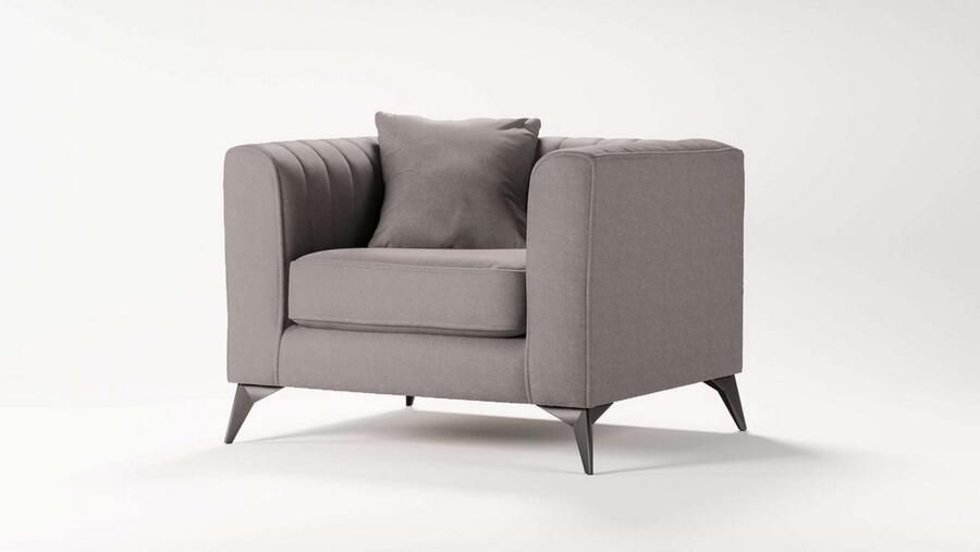 Places of Style Fauteuil MATTHEW loungestoel afmetingen B D H: 99 86 74 cm