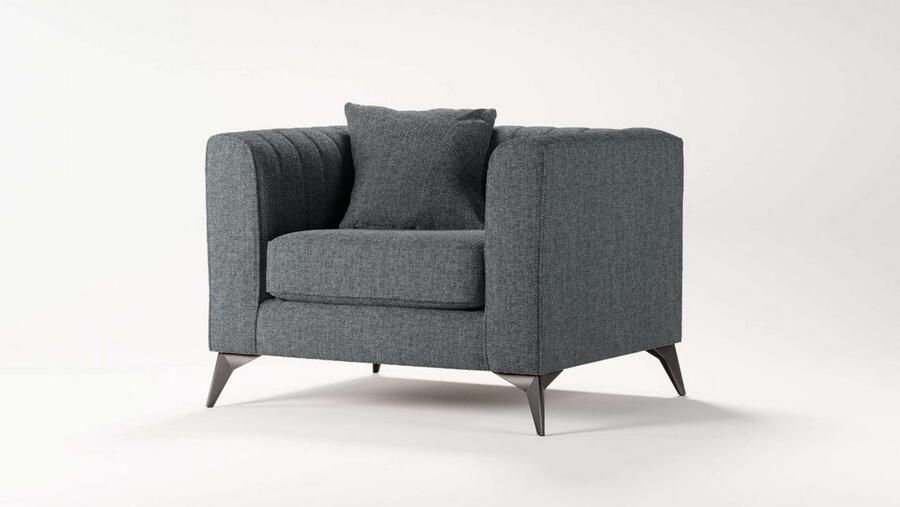 Places of Style Fauteuil MATTHEW loungestoel afmetingen B D H: 99 86 74 cm