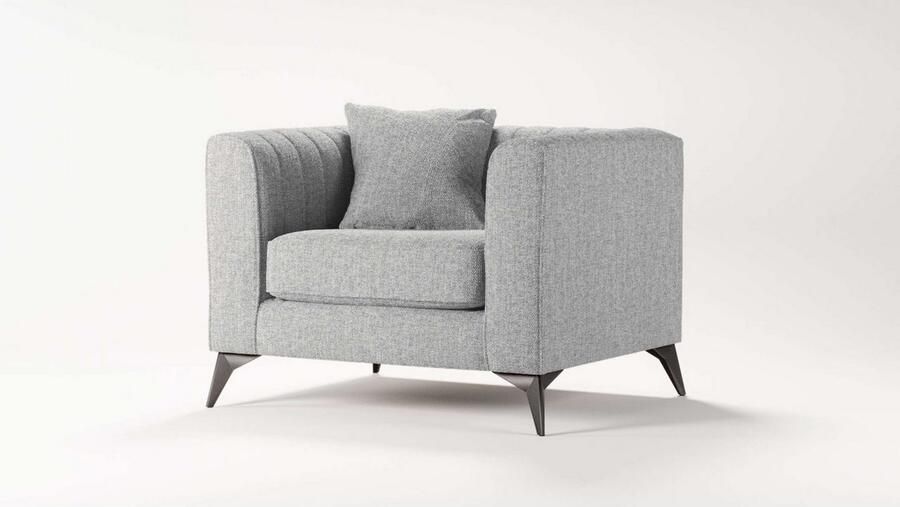 Places of Style Fauteuil MATTHEW loungestoel afmetingen B D H: 99 86 74 cm