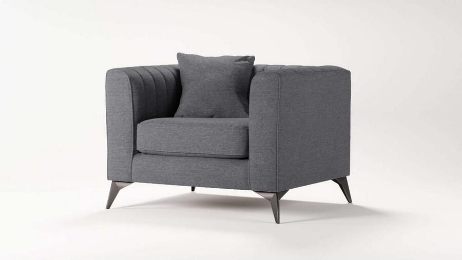 Places of Style Fauteuil MATTHEW loungestoel afmetingen B D H: 99 86 74 cm
