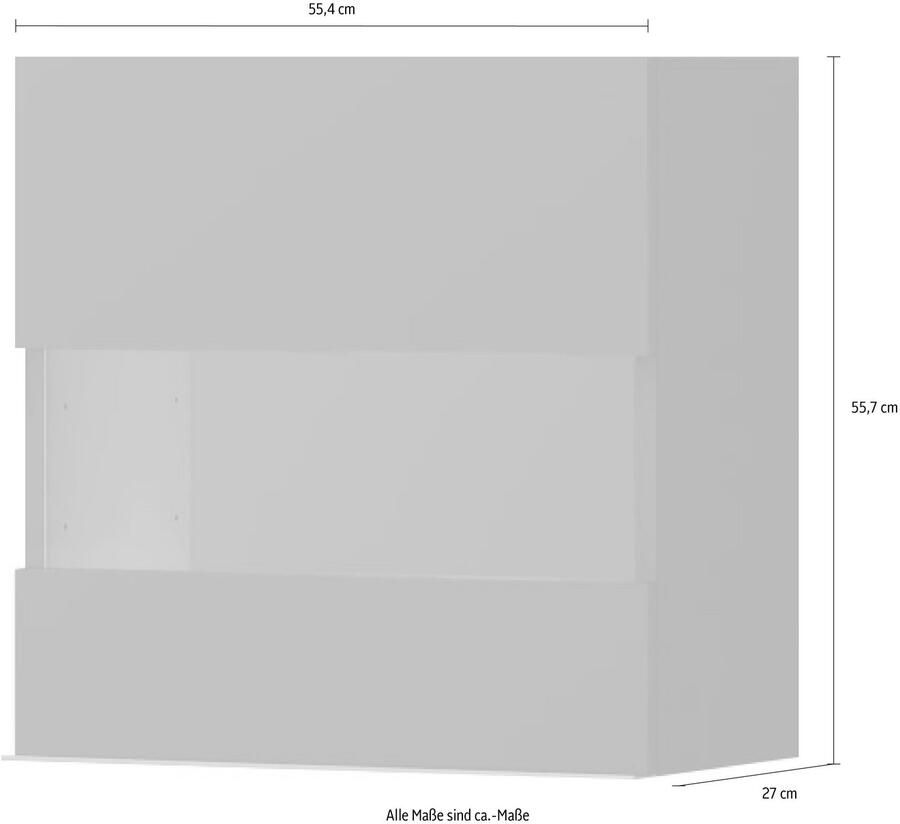Places of Style Hangende vitrinekast Onyx met soft-closefunctie naar keuze met of zonder glasinzet