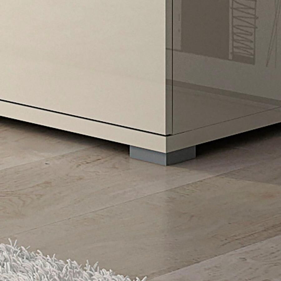 Places of Style Highboard Piano Vitrine UV-gecoat soft close-functie