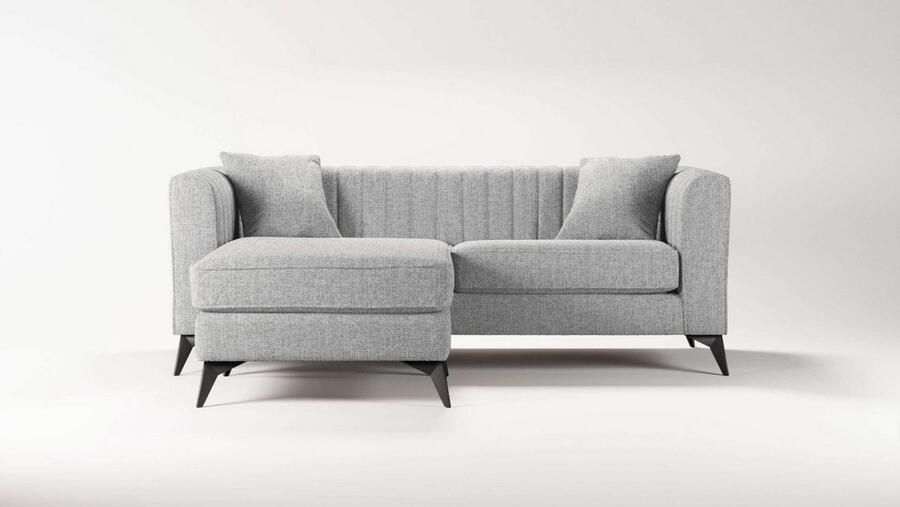Home affaire Hoekbank MATTHEW L-vorm ideaal voor kleine ruimtes afmetingen B D H: 201 162 74 cm
