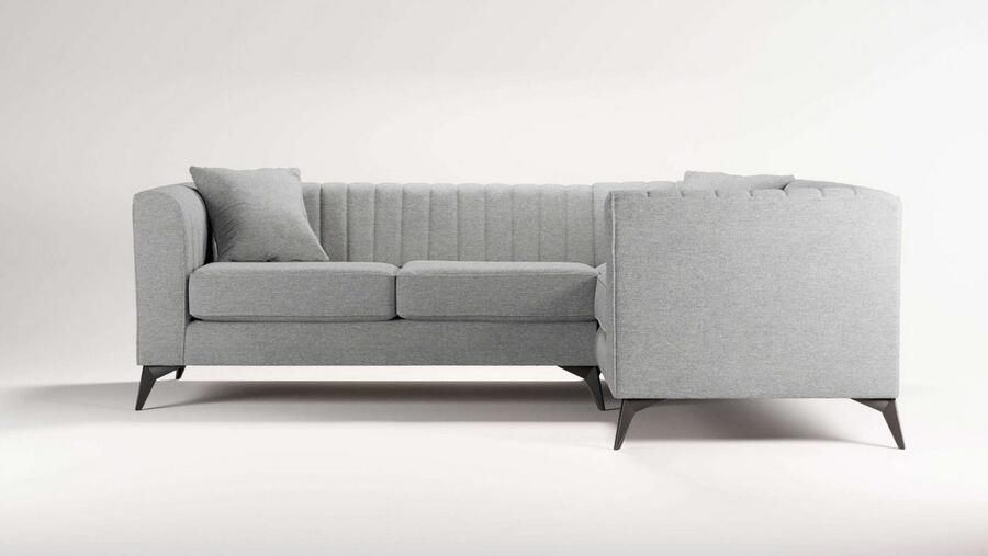 Home affaire Hoekbank MATTHEW L-vorm ideaal voor kleine ruimtes afmetingen B D H: 240 167 74 cm