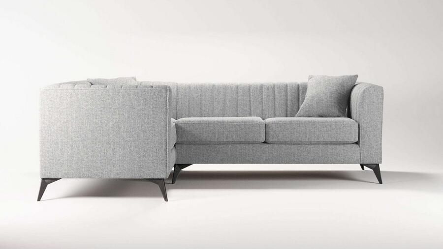 Home affaire Hoekbank MATTHEW L-vorm ideaal voor kleine ruimtes afmetingen B D H: 240 167 74 cm