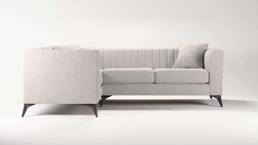 Home affaire Hoekbank MATTHEW L-vorm ideaal voor kleine ruimtes afmetingen B D H: 240 167 74 cm