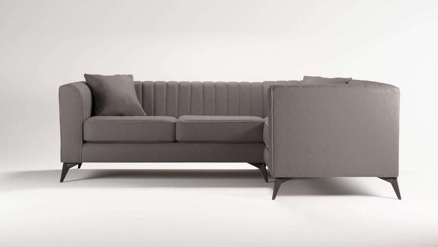 Home affaire Hoekbank MATTHEW L-vorm ideaal voor kleine ruimtes afmetingen B D H: 240 167 74 cm