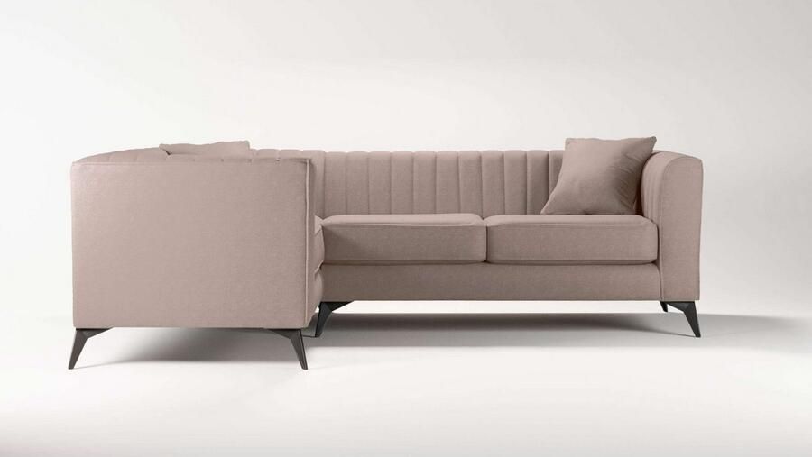 Home affaire Hoekbank MATTHEW L-vorm ideaal voor kleine ruimtes afmetingen B D H: 240 167 74 cm