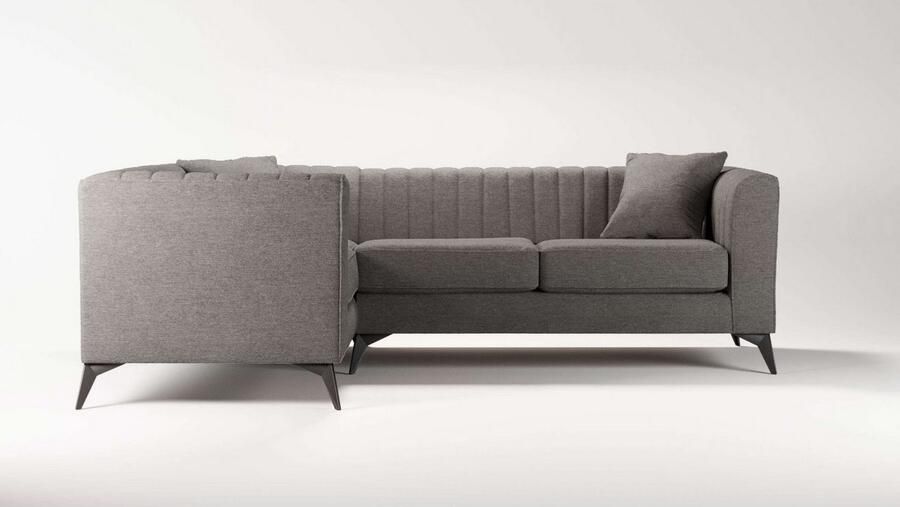 Home affaire Hoekbank MATTHEW L-vorm ideaal voor kleine ruimtes afmetingen B D H: 240 167 74 cm