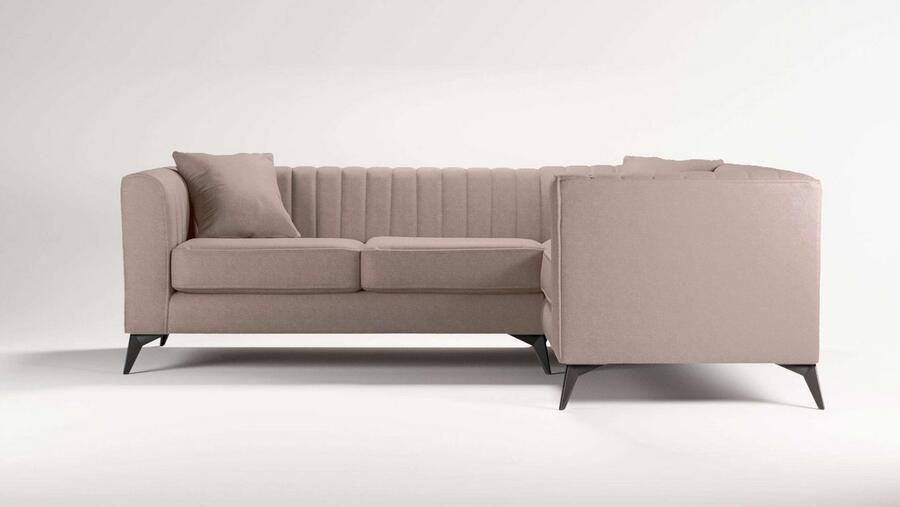 Home affaire Hoekbank MATTHEW L-vorm ideaal voor kleine ruimtes afmetingen B D H: 240 167 74 cm