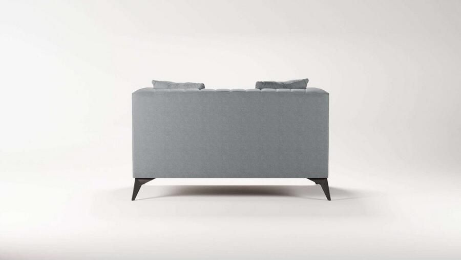 Places of Style Loveseat MATTHEW loungestoel afmetingen B D H: 130 86 74 cm incl. sierkussen fijne stiksels in de rug belastbaar tot 200kg