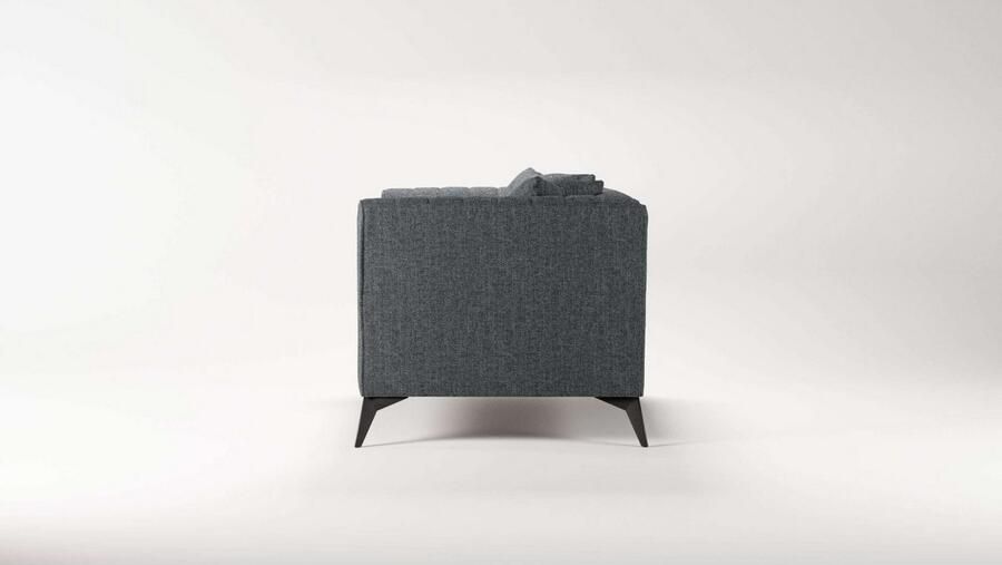 Places of Style Loveseat MATTHEW loungestoel afmetingen B D H: 130 86 74 cm incl. sierkussen fijne stiksels in de rug belastbaar tot 200kg