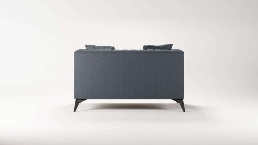 Places of Style Loveseat MATTHEW loungestoel afmetingen B D H: 130 86 74 cm incl. sierkussen fijne stiksels in de rug belastbaar tot 200kg