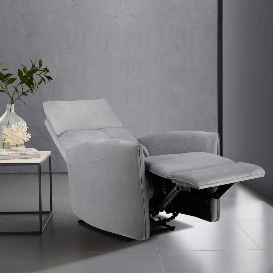 Places of Style Relaxfauteuil Pineto tv-stoel met slaapfunctie Relaxfunctie woonkamer vrijstaand en USB-aansluiting