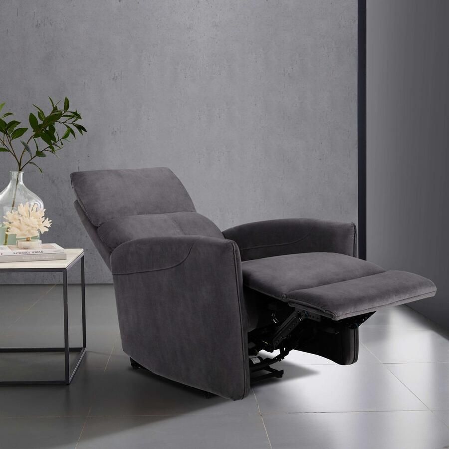 Places of Style Relaxfauteuil Pineto tv-stoel met slaapfunctie Relaxfunctie woonkamer vrijstaand en USB-aansluiting