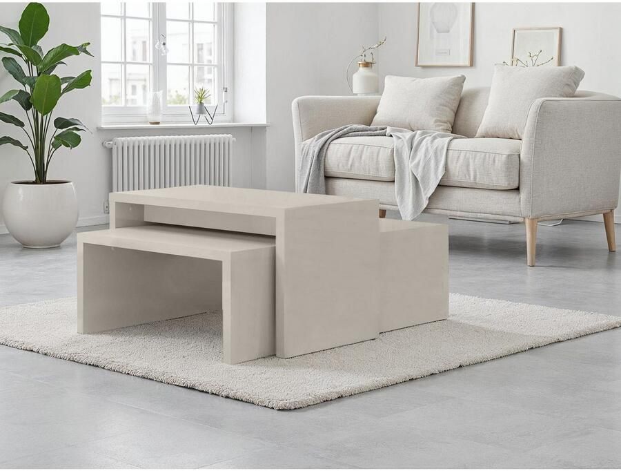 Places of Style Salontafel Piano UV gelakt set van 2