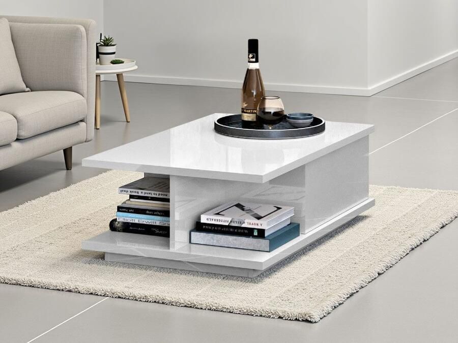 Places of Style Salontafel Piano UV gelakt woonkamer tafel met lade inclusief soft-closefunctie