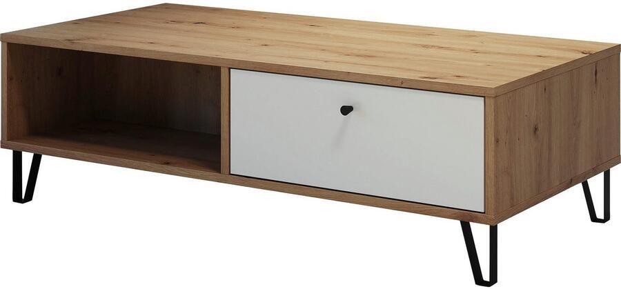 Places of Style Salontafel Tarragona Salontafel met 2 lades 2 vakken & Soft-Close (B D H) 110 60 37 cm