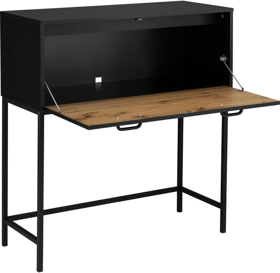 Places of Style Secretaire Rocco Breedte 90 cm klep met magneetsluiting