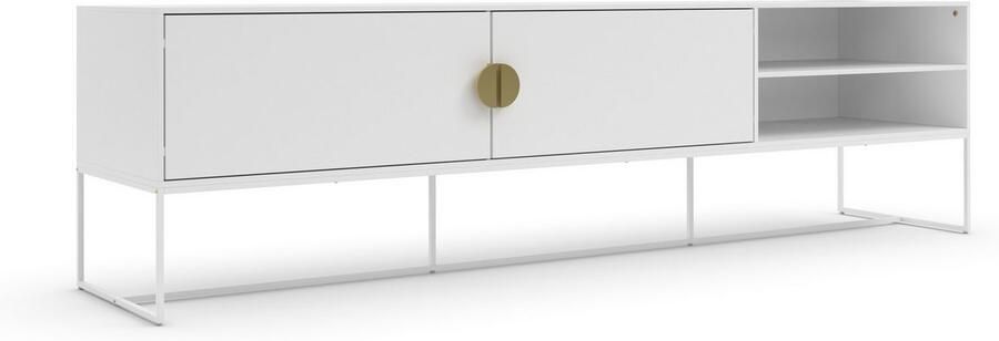 Places of Style Tv-meubel Abito Commode met kabeldoorvoer inlegplank breedte 180 cm