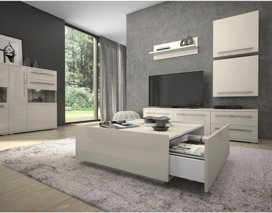 Places of Style Wandrek Piano hoogwaardig uv-gelakt