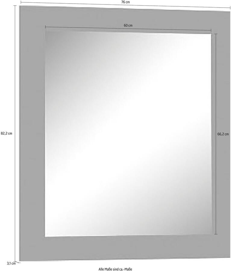 Places of Style Wandspiegel Onyx UV gelakt voor bijzondere kleurbrille