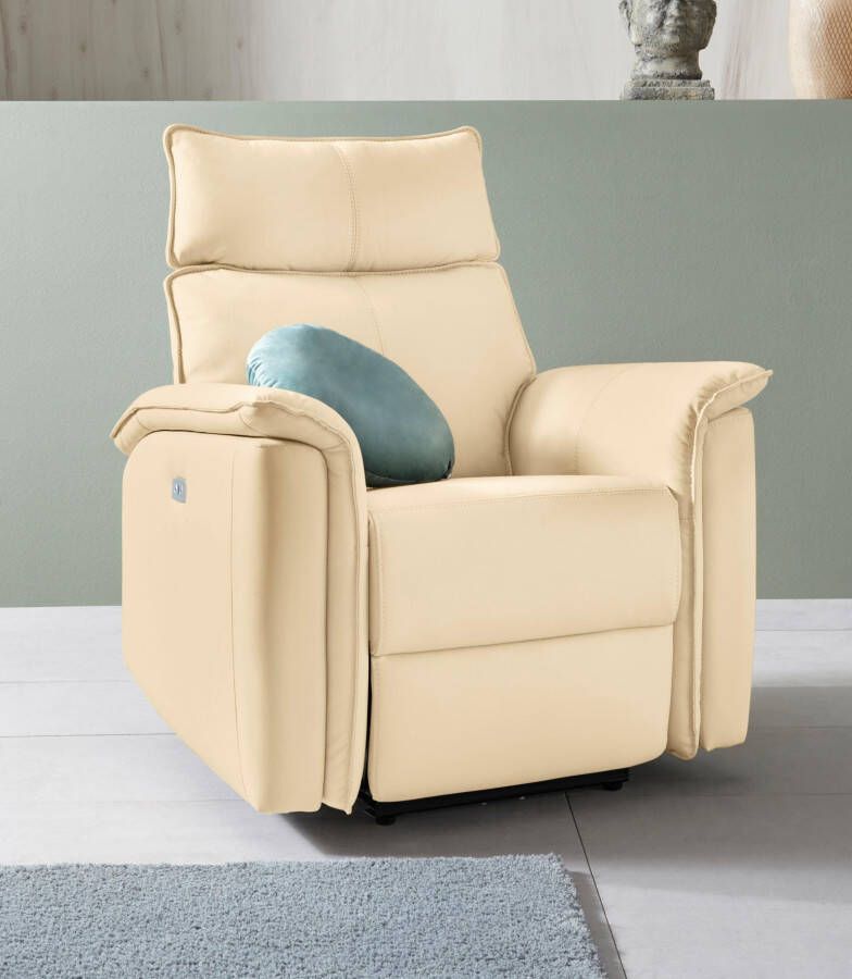 Home affaire Relaxfauteuil Zola TV-stoel met slaapfunctie stoel voor woonkamer met elektrische relaxfunctie en usb-aansluiting breedte 87 cm