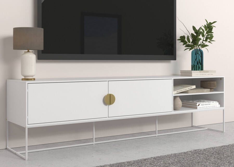 Places of Style Tv-meubel Abito Commode met kabeldoorvoer inlegplank breedte 180 cm