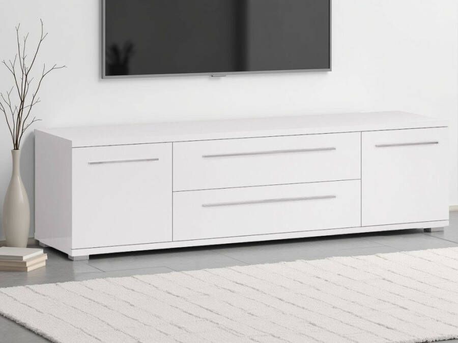 Places of Style Tv-meubel Piano TV-kast in breedte 165 of 180 cm met soft-close functie Hoogglans UV-gelakt Br 180 cm met verschillende deur- en ladeafmetingen
