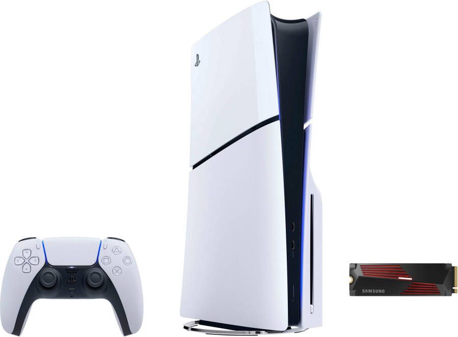 PlayStation 5 Gameconsole Schijfeditie (slim) + Samsung 990 PRO heatsink interne SSD 2TB