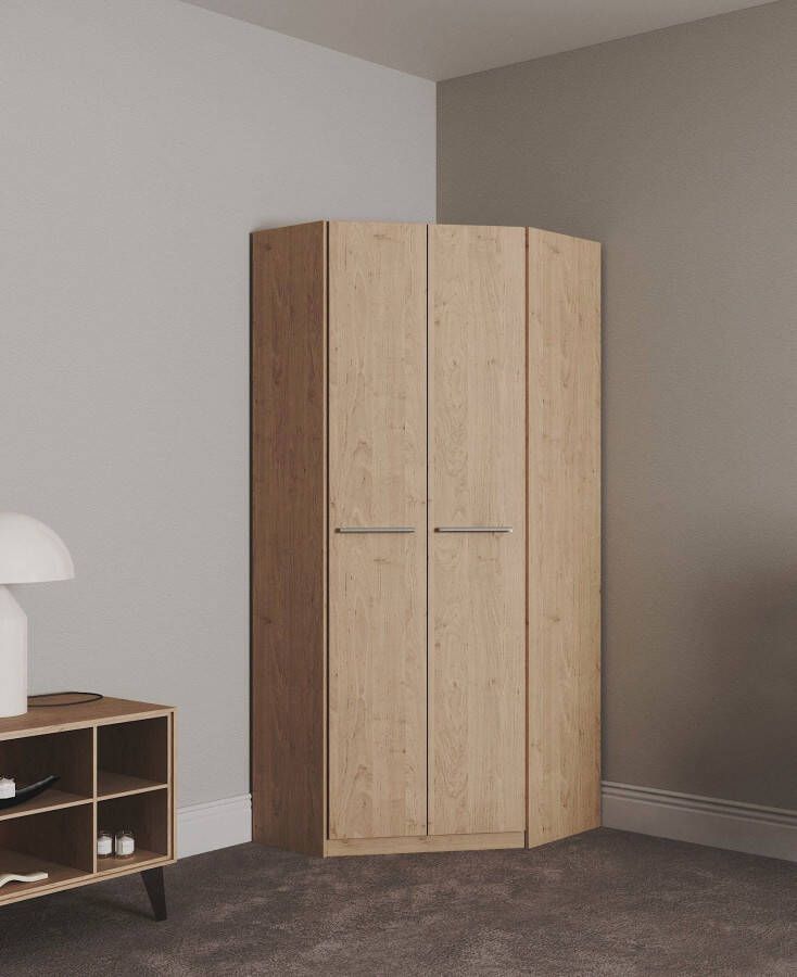 Priess Hoekkledingkast Barcelona kledingkast hoekoplossing ruimtewonder
