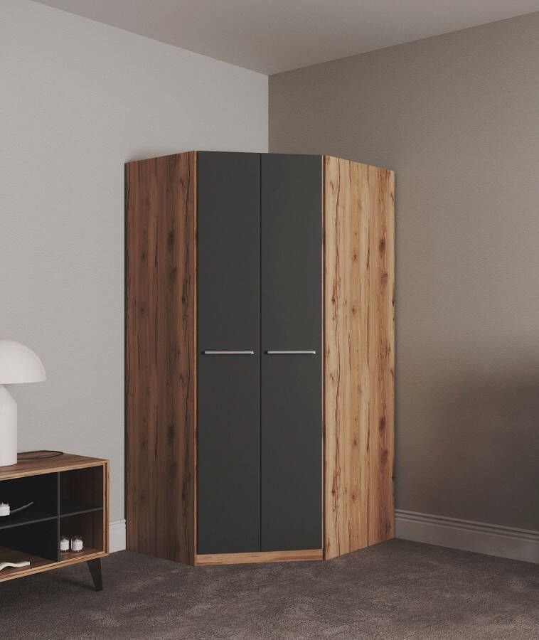 Priess Hoekkledingkast Barcelona kledingkast hoekoplossing ruimtewonder